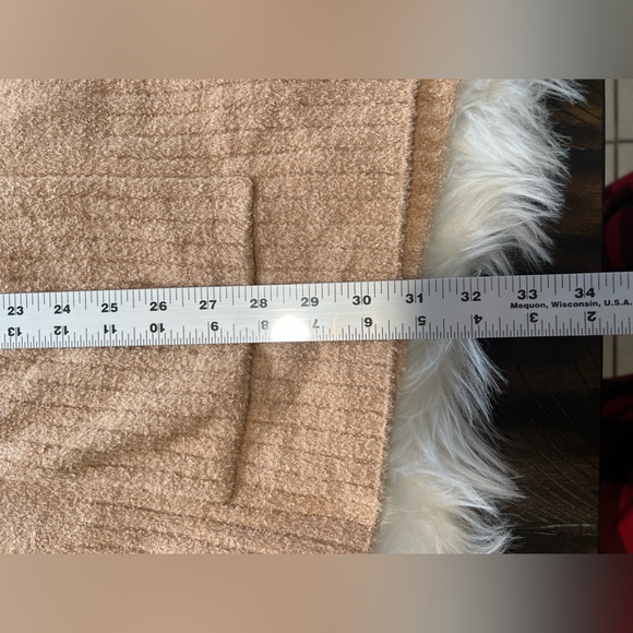 Barefoot Dreams CozyChic Lite Half Zip Pullover Tunic biscotti color - Picture 6 of 9